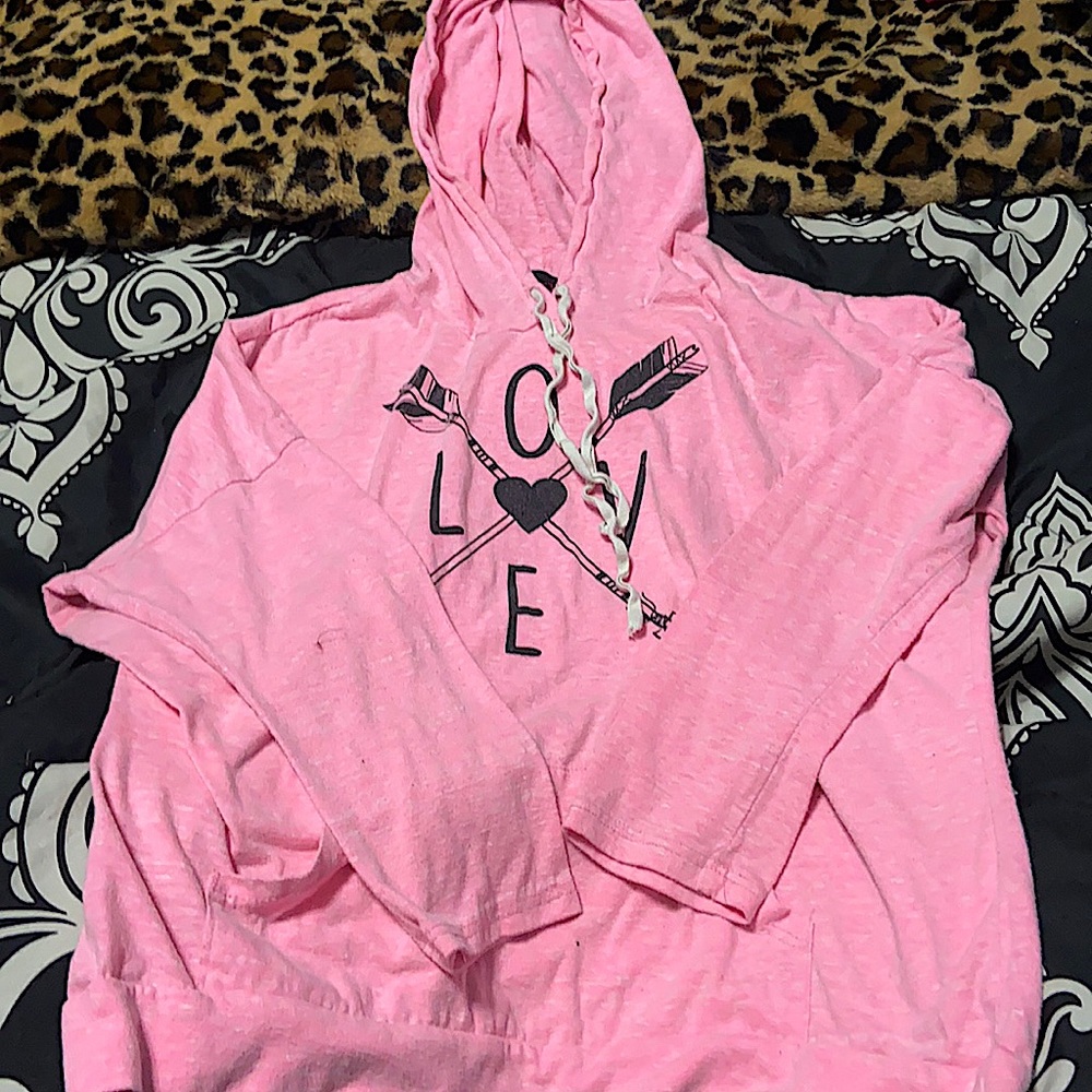 Annabelle Pink Love Hooded Long Sleeve